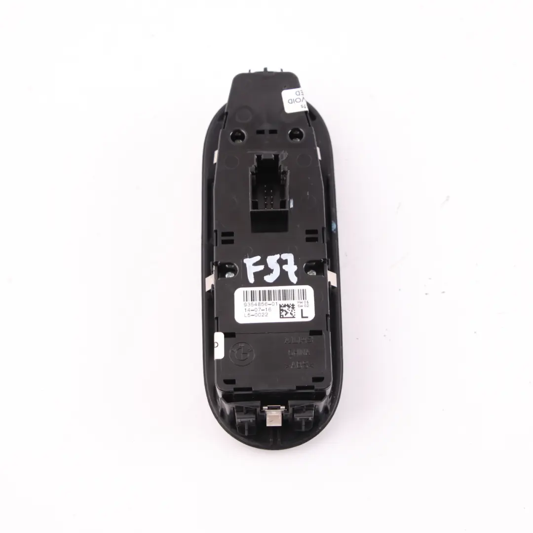 Window Switch MINI F57 Convertible Lifter Door Right O/S Driver Side to with Part number 9354856 Window Switch MINI F57 Convertible Lifter Door Right O/S Driver Side - SKU rhd-9354856 - Part number 9354856