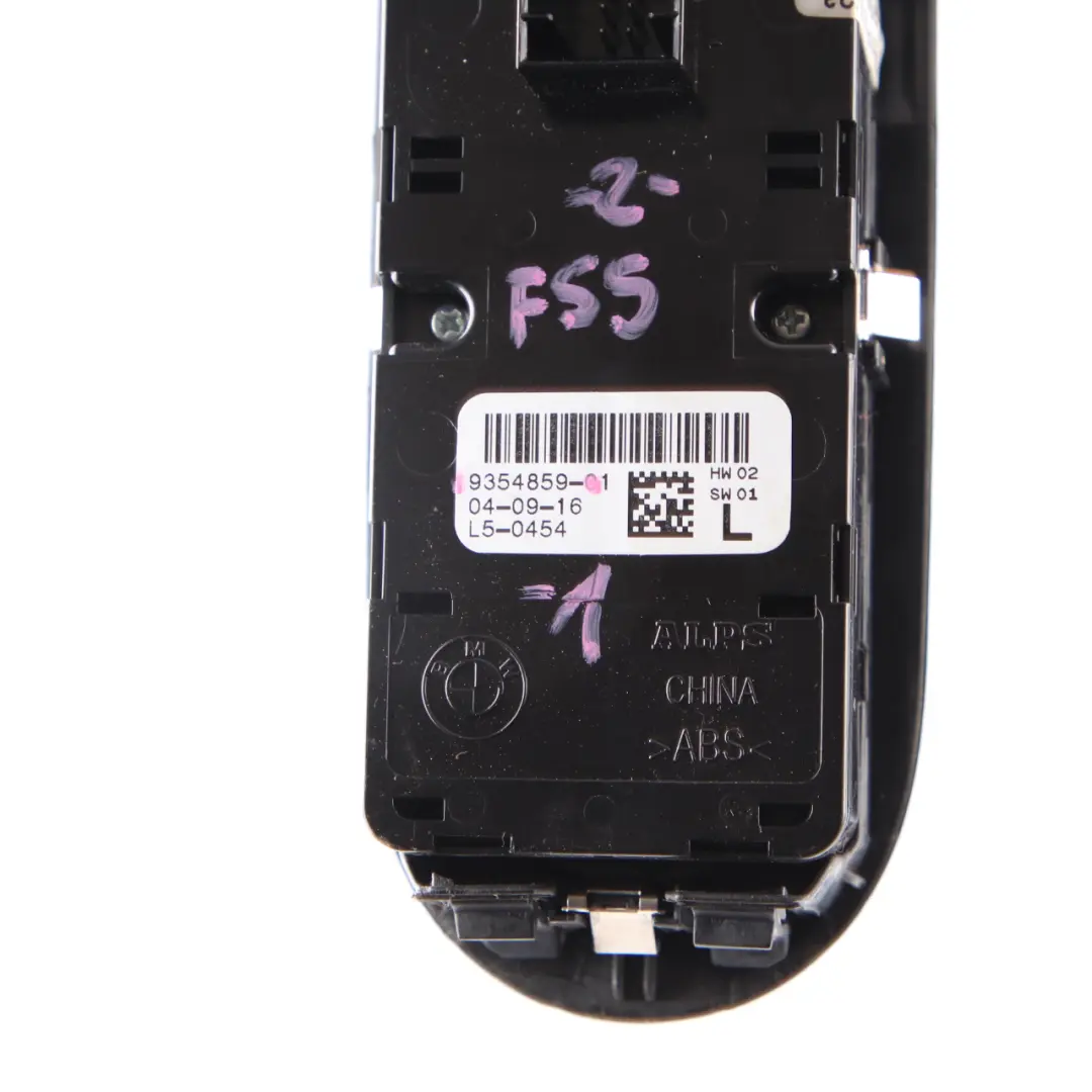 Window Lifter Switch Button Driver's Side Chrome to Mini Cooper One F55 with Part number 9354859 Mini Cooper One F55 Window Lifter Switch Button Driver's Side Chrome - SKU rhd-9354859-1 - Part number 9354859