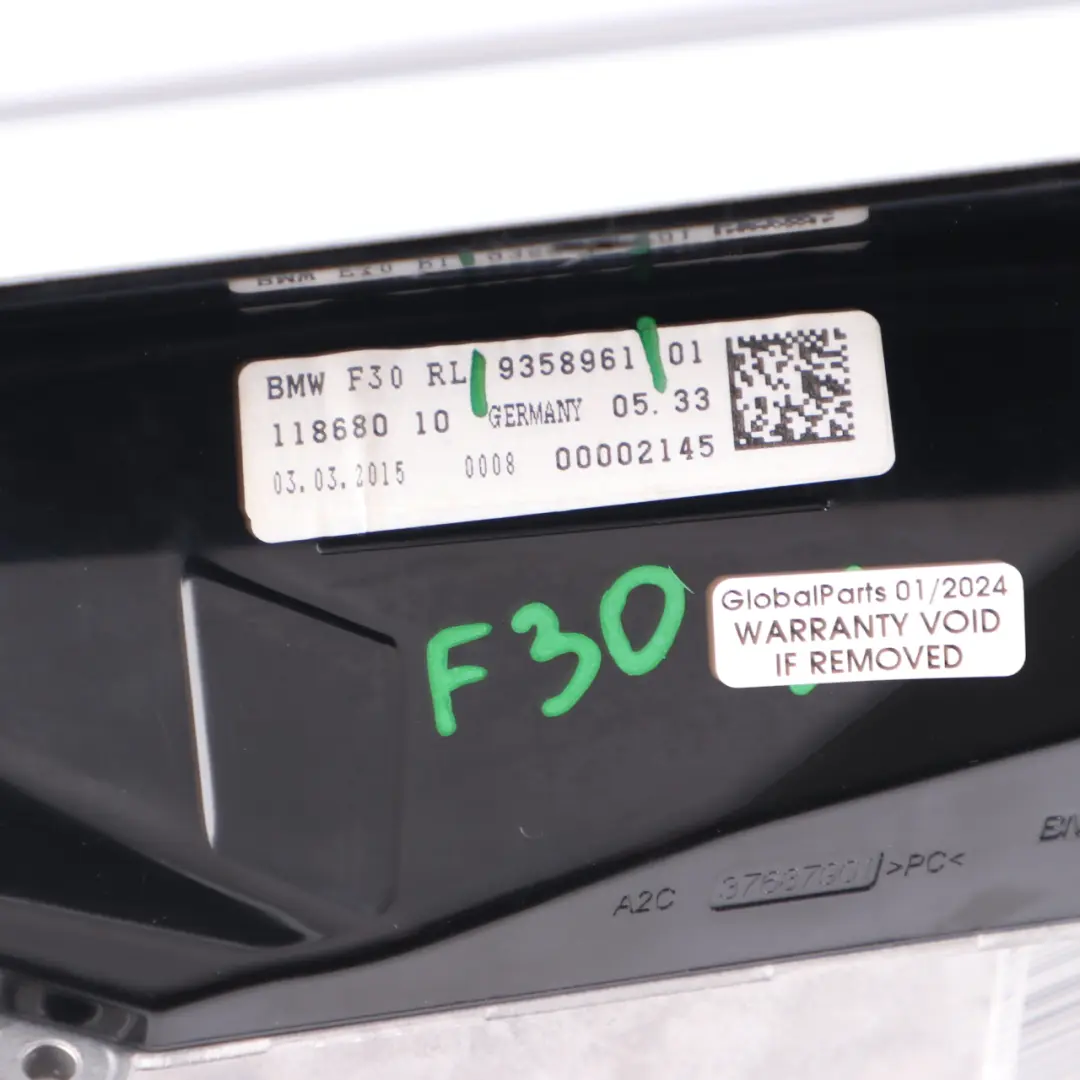  Head Up Display BMW F30 F31 Hud Projector Dash Screen Control Module - SKU rhd-9358961 - Part number 9358961