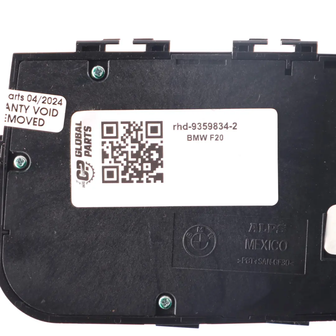 Switch BMW F20 F30 F31 X3 F25 Front Right O/S Adjustment Memory to Seat with Part number 9359834 Seat Switch BMW F20 F30 F31 X3 F25 Front Right O/S Adjustment Memory - SKU rhd-9359834-2 - Part number 9359834