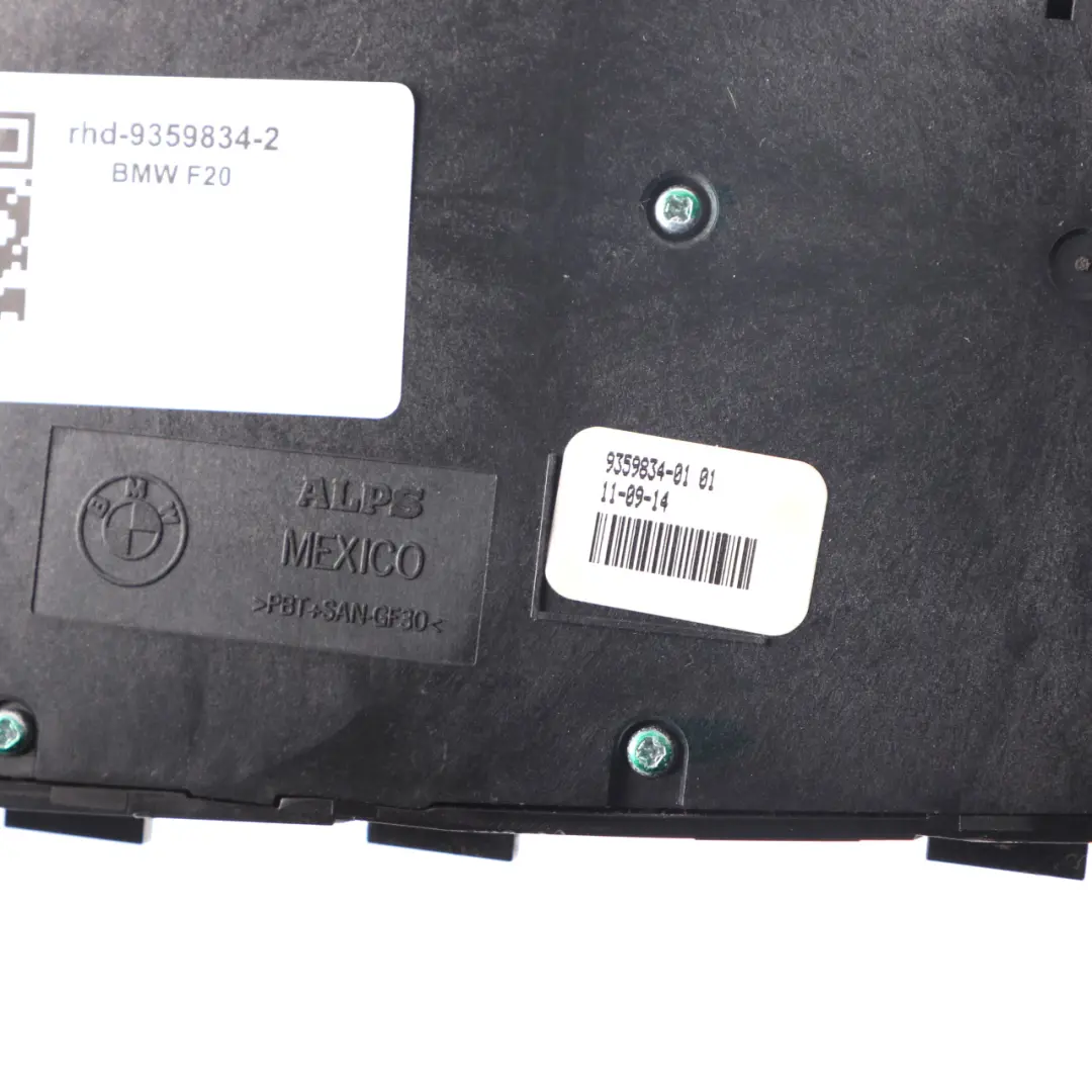 Switch BMW F20 F30 F31 X3 F25 Front Right O/S Adjustment Memory to Seat with Part number 9359834 Seat Switch BMW F20 F30 F31 X3 F25 Front Right O/S Adjustment Memory - SKU rhd-9359834-2 - Part number 9359834