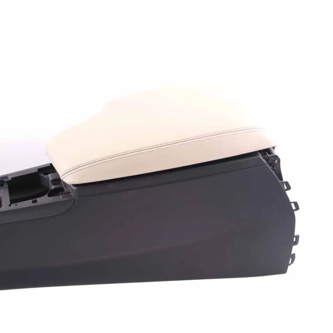  Centre Console BMW F32 LCI F36 Console Armrest Black Ivory White Leather - SKU rhd-9360531-2 - Part number 9360531