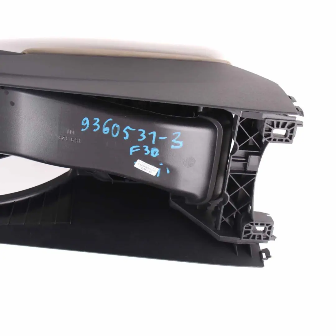  Centre Console BMW F32 LCI F36 Console Armrest Black Ivory White Leather - SKU rhd-9360531-2 - Part number 9360531