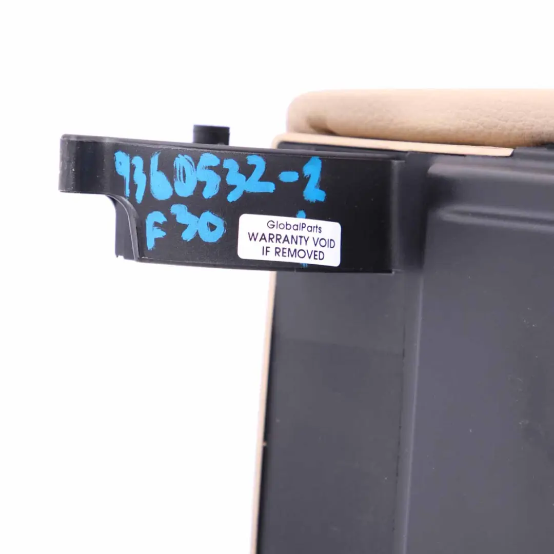 Centre Console Armrest BMW F30 F31 F32 Cover Panel Venetobeige Leather to with Part number 9360532 Centre Console Armrest BMW F30 F31 F32 Cover Panel Venetobeige Leather - SKU rhd-9360532-2 - Part number 9360532