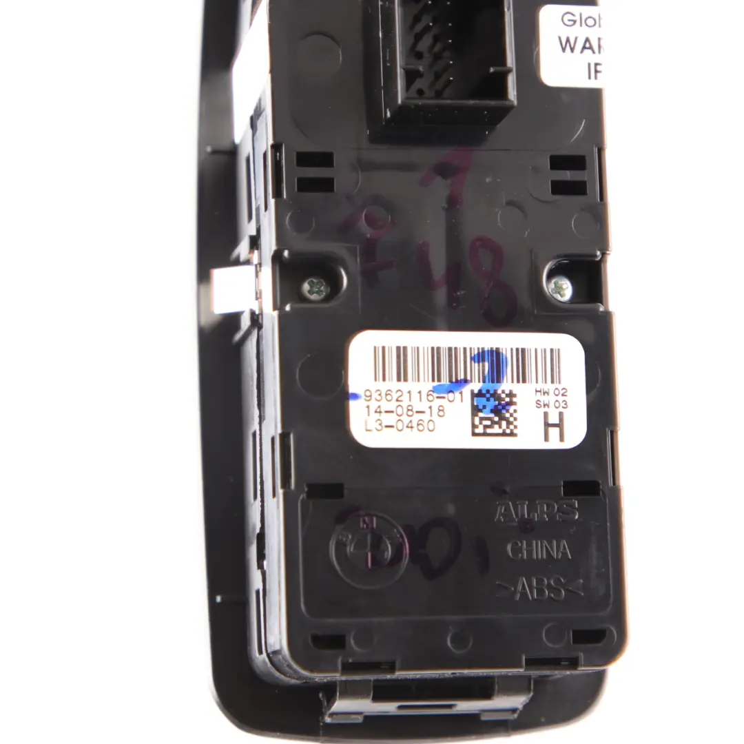 Window Lifter Switch BMW X1 F48 F45 Button Panel Driver's Side Black to with Part number 9362116 Window Lifter Switch BMW X1 F48 F45 Button Panel Driver's Side Black - SKU rhd-9362116-2 - Part number 9362116