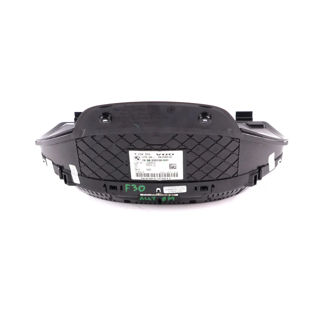 BMW F30 F31 F32 Diesel Instrument Cluster Speedo Clocks MPH Automatic 9363184 - SKU rhd-9363184 - Part number 9436308