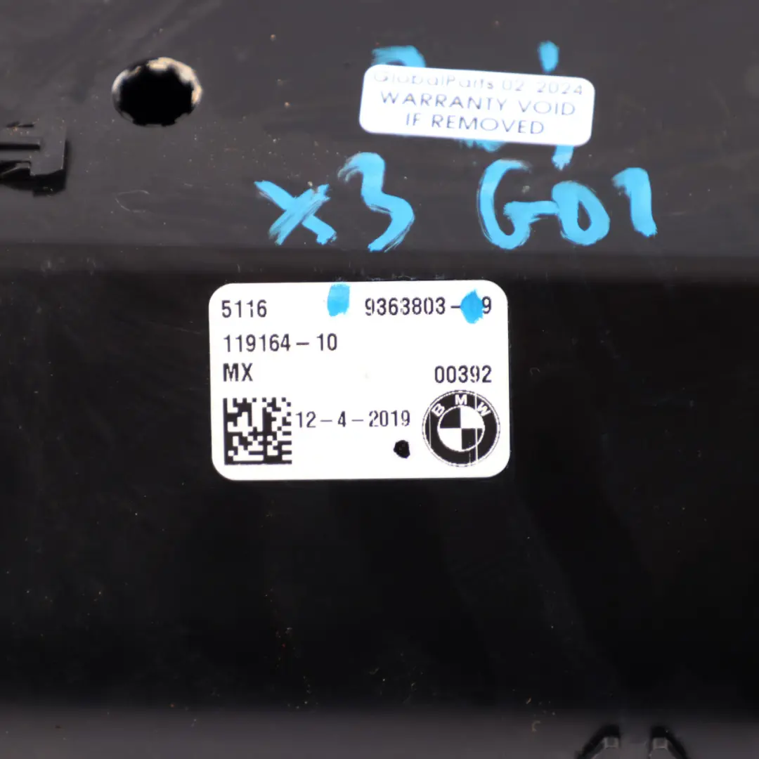 Centre Console Front Drink Cup Holder Storage Compartment to BMW X3 G01 with Part number 9363803 BMW X3 G01 Centre Console Front Drink Cup Holder Storage Compartment - SKU rhd-9363803 - Part number 9363803