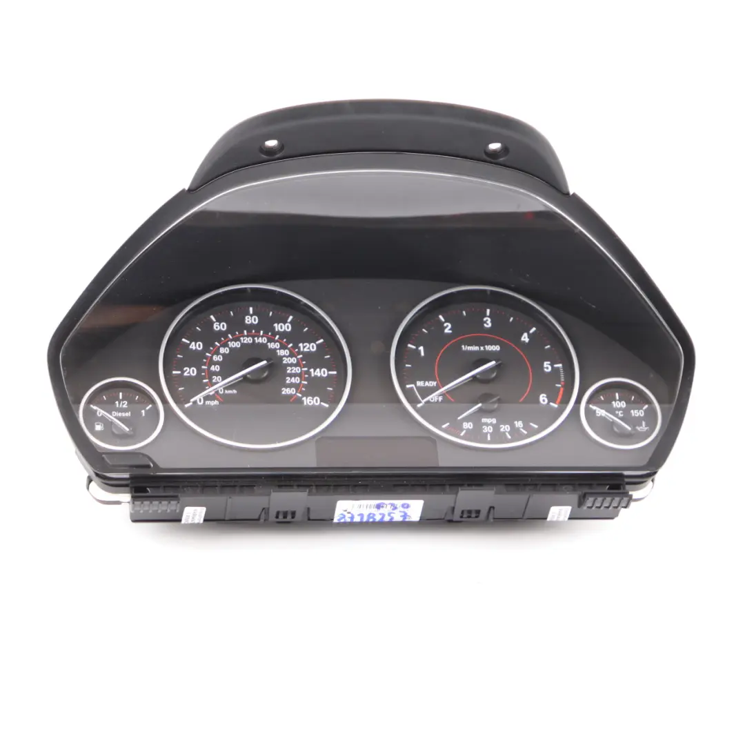 Instrument Cluster BMW F30 F31 Diesel Speedo Clocks Automatic MPH to with Part number 9365934 Instrument Cluster BMW F30 F31 Diesel Speedo Clocks Automatic MPH - SKU rhd-9365934 - Part number 9365934
