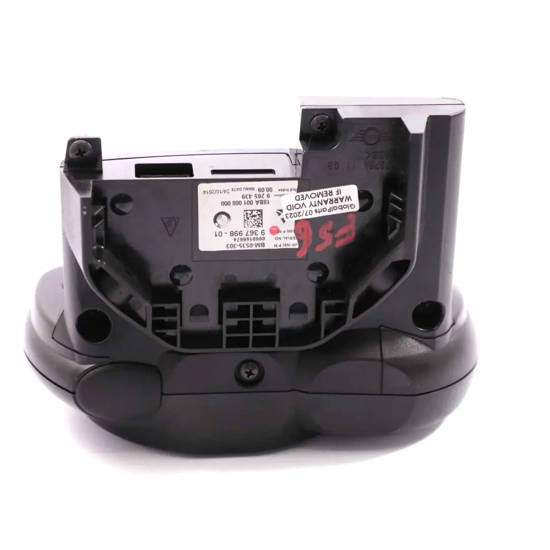 Instrument Cluster Mini F54 F55 F56 F57 F60 Petrol Speedo Clocks Manual to with Part number 9367998 Instrument Cluster Mini F54 F55 F56 F57 F60 Petrol Speedo Clocks Manual - SKU rhd-9367998 - Part number 9367998