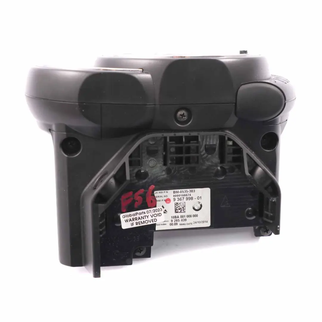 Instrument Cluster Mini F54 F55 F56 F57 F60 Petrol Speedo Clocks Manual to with Part number 9367998 Instrument Cluster Mini F54 F55 F56 F57 F60 Petrol Speedo Clocks Manual - SKU rhd-9367998 - Part number 9367998