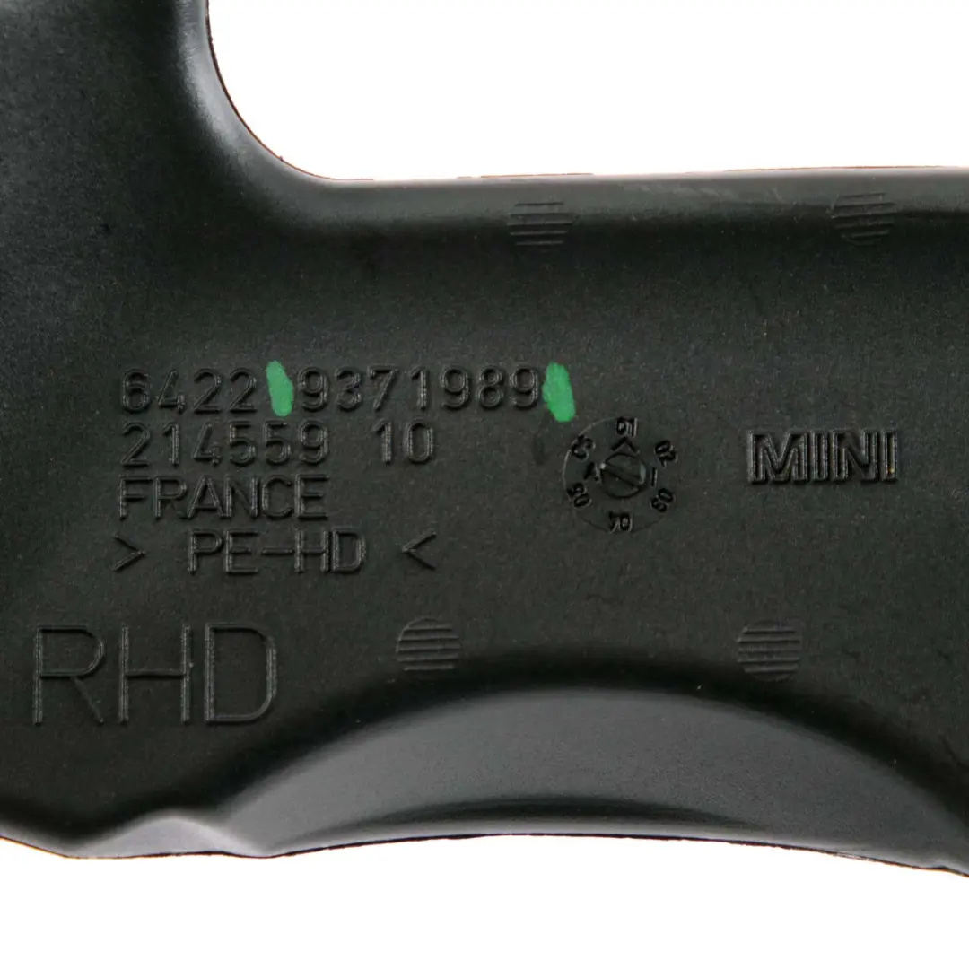 Right O/S Floor Heater Duct Air Part to Mini Countryman F60 with Part number 9371989 Mini Countryman F60 Right O/S Floor Heater Duct Air Part - SKU rhd-9371989 - Part number 9371989
