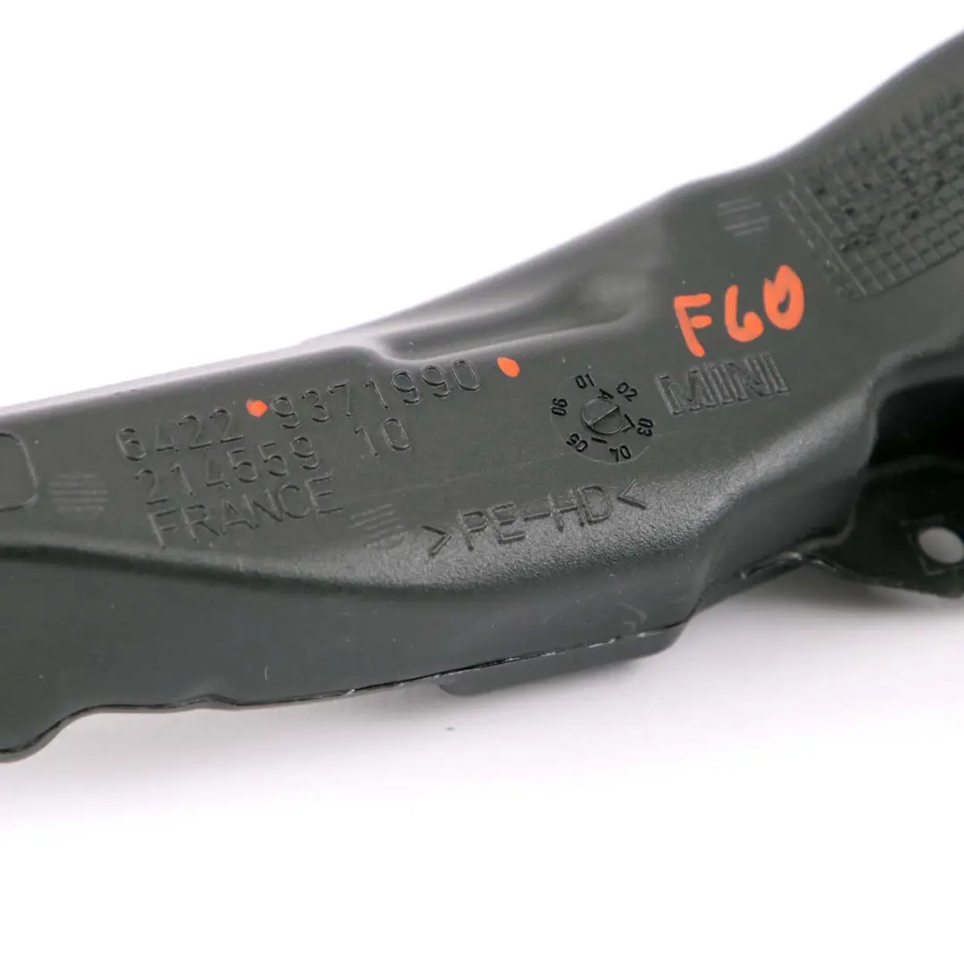 Left N/S Floor Heater Duct Air Part to Mini Countryman F60 with Part number 9371990 Mini Countryman F60 Left N/S Floor Heater Duct Air Part - SKU rhd-9371990 - Part number 9371990