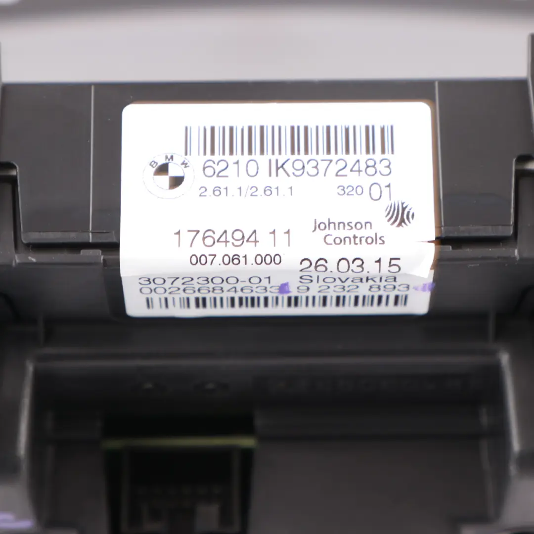 Instrument Cluster BMW F30 F31 Petrol Speedo Clocks Meter Automatic - SKU rhd-9372483 - Part number 9372483