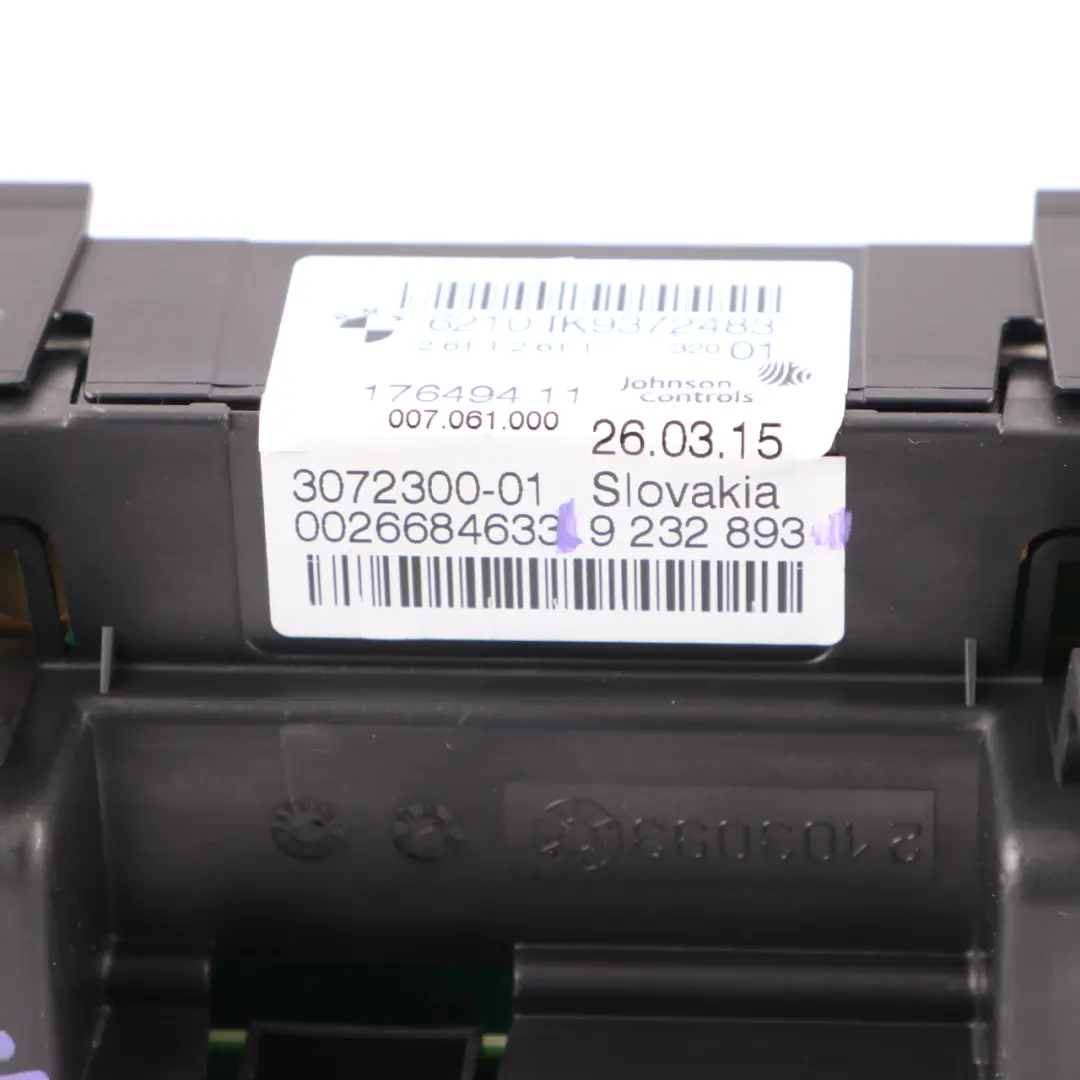 Instrument Cluster BMW F30 F31 Petrol Speedo Clocks Meter Automatic to with Part number 9372483 Instrument Cluster BMW F30 F31 Petrol Speedo Clocks Meter Automatic - SKU rhd-9372483 - Part number 9372483