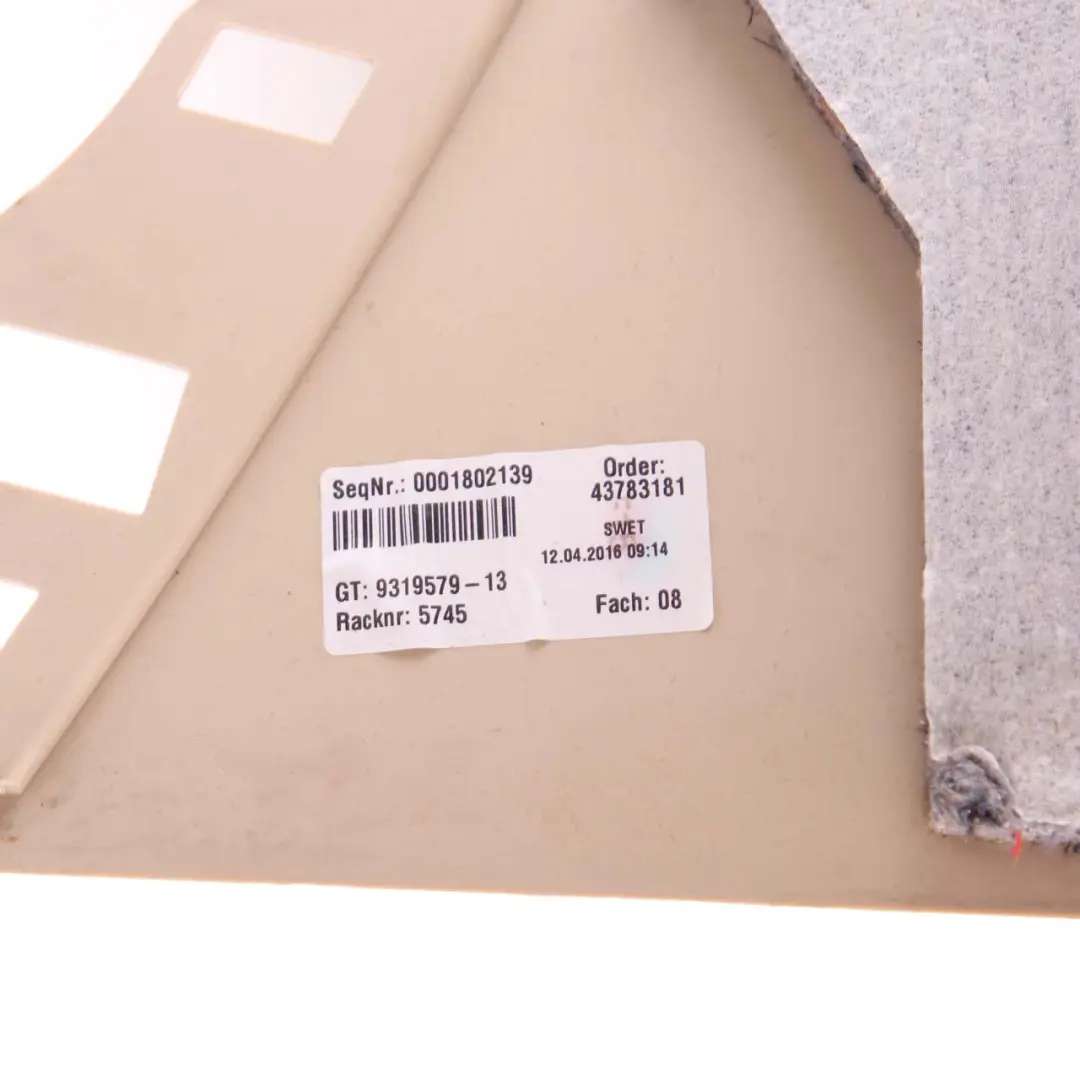 Centre Console Storage Tray Panel Cup Holder Trim Cover Beige to BMW F45 with Part number 9372508 BMW F45 Centre Console Storage Tray Panel Cup Holder Trim Cover Beige - SKU rhd-9372508 - Part number 9372508