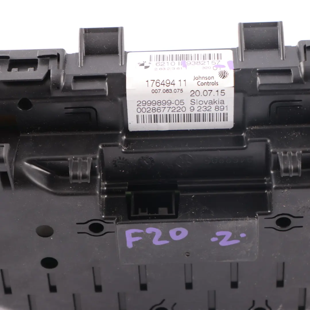 BMW F20 F21 F22 F23 Instrument Cluster Speedo MPH RPM Clocks Unit 9382157 - SKU rhd-9382157-1 - Part number 6805195
