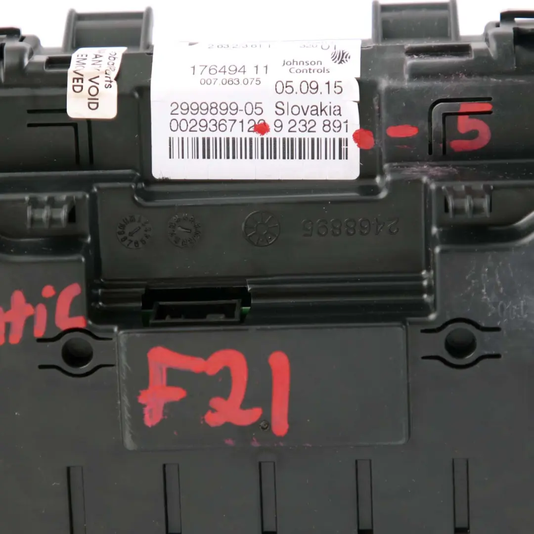 Instrument Cluster Speedo Clocks Unit 9382157 Automatic to BMW F20 F21 F22 F23 with Part number 6805195 BMW F20 F21 F22 F23 Instrument Cluster Speedo Clocks Unit 9382157 Automatic - SKU rhd-9382157 - Part number 6805195