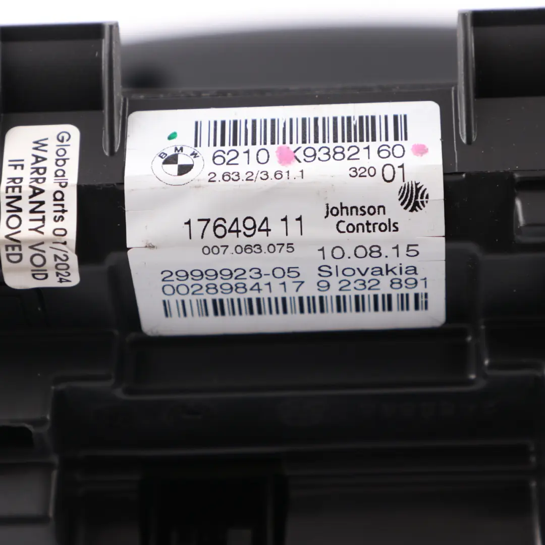 Instrument Cluster BMW F20 F21 F22 Diesel Speedo Clocks Meter Manual to with Part number 9382160 Instrument Cluster BMW F20 F21 F22 Diesel Speedo Clocks Meter Manual - SKU rhd-9382160 - Part number 9382160