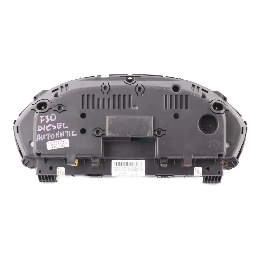 Instrument Cluster BMW F30 F31 Diesel Speedo Clocks Meter Automatic to with Part number 9382189 Instrument Cluster BMW F30 F31 Diesel Speedo Clocks Meter Automatic - SKU rhd-9382189 - Part number 9382189
