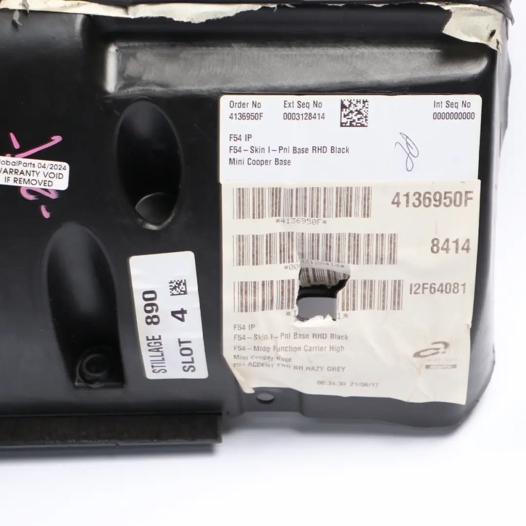Mini F54 Clubman Dashboard Dash Trim Instrument Panel Covering - SKU rhd-9382287 - Part number 9382287