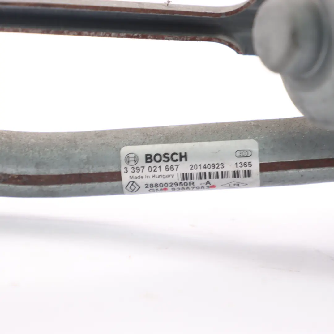 Windscreen Windshield Front Wiper Linkage Motor Drive to Vauxhall Vivaro B with Part number 93867983 Vauxhall Vivaro B Windscreen Windshield Front Wiper Linkage Motor Drive - SKU rhd-93867983 - Part number 93867983