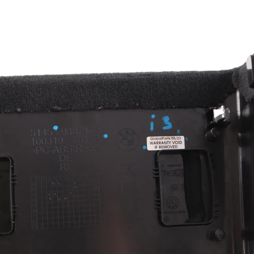 Dashboard Trim Cover Panel Bottom Lower Centre Black to BMW i3 I01 with Part number 9387176 BMW i3 I01 Dashboard Trim Cover Panel Bottom Lower Centre Black - SKU rhd-9387176 - Part number 9387176