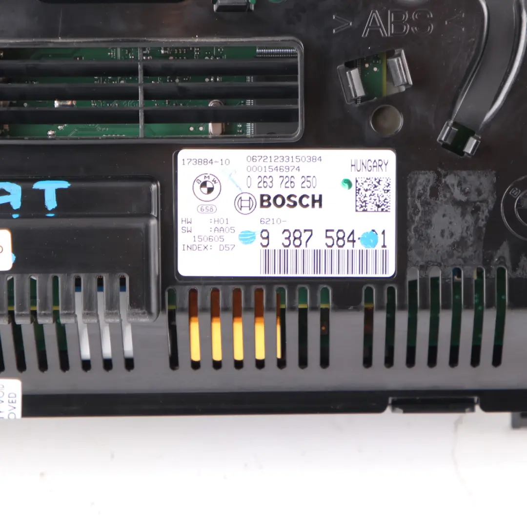 Instrument Cluster BMW F10 F11 LCI Diesel Speedo Clocks Automatic MPH to with Part number 9387584 Instrument Cluster BMW F10 F11 LCI Diesel Speedo Clocks Automatic MPH - SKU rhd-9387584 - Part number 9387584