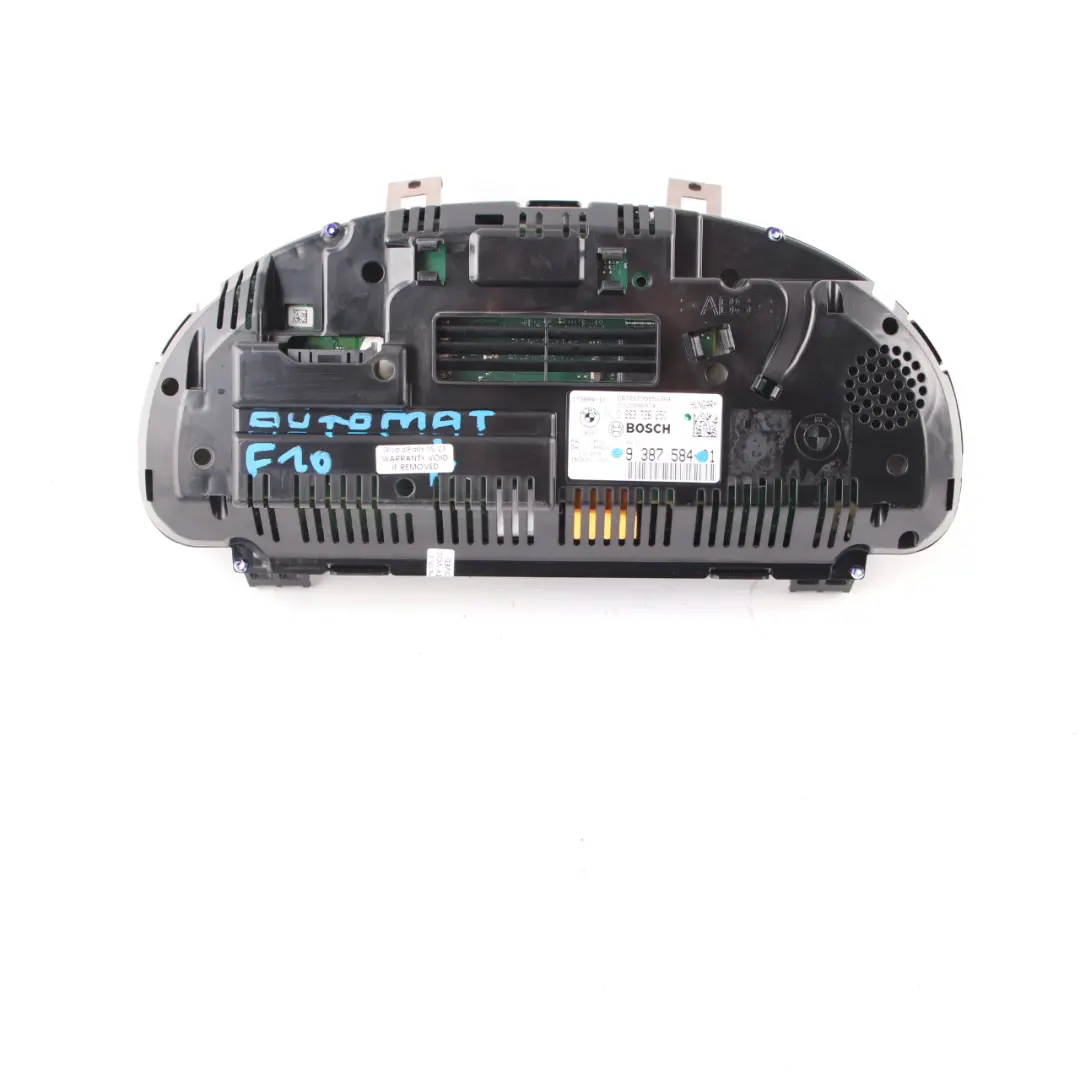 Instrument Cluster BMW F10 F11 LCI Diesel Speedo Clocks Automatic MPH to with Part number 9387584 Instrument Cluster BMW F10 F11 LCI Diesel Speedo Clocks Automatic MPH - SKU rhd-9387584 - Part number 9387584