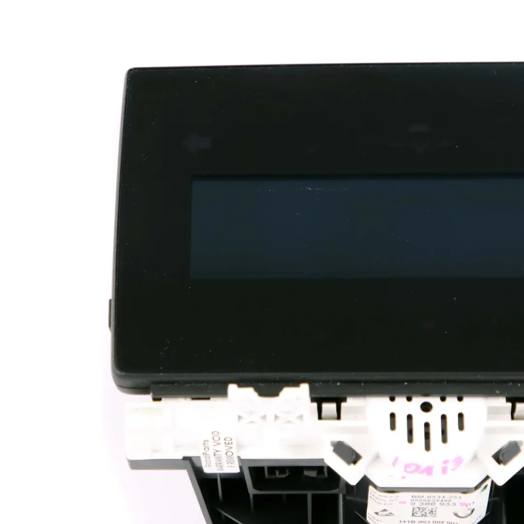 Instrument Cluster BMW i3 I01 Hybrid Speedo Meter Clocks Control Unit to with Part number 9388933 Instrument Cluster BMW i3 I01 Hybrid Speedo Meter Clocks Control Unit - SKU rhd-9388933 - Part number 9388933