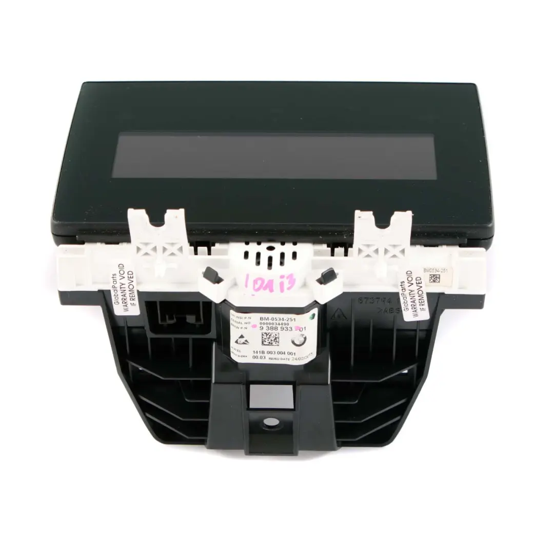  Instrument Cluster BMW i3 I01 Hybrid Speedo Meter Clocks Control Unit - SKU rhd-9388933 - Part number 9388933