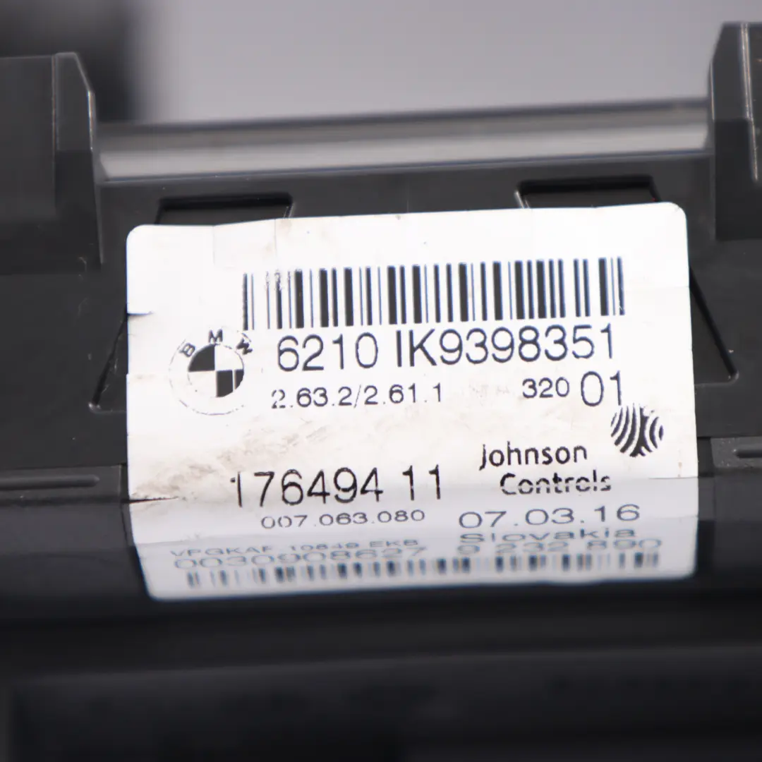 BMW X3 F25 Diesel Instrument Cluster Speedo Clocks Meter Automatic - SKU rhd-9398351 - Part number 9398351