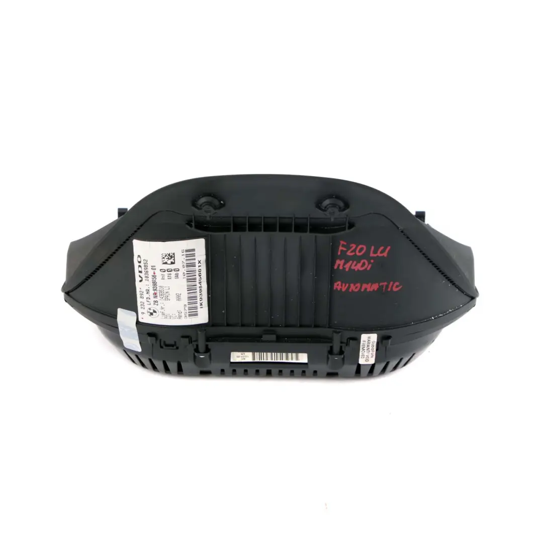 Instrument Cluster BMW F20 F21 LCI M140i B58 Speedo Clocks MPH Unit Automatic to with Part number 9398456 Instrument Cluster BMW F20 F21 LCI M140i B58 Speedo Clocks MPH Unit Automatic - SKU rhd-9398456 - Part number 9398456