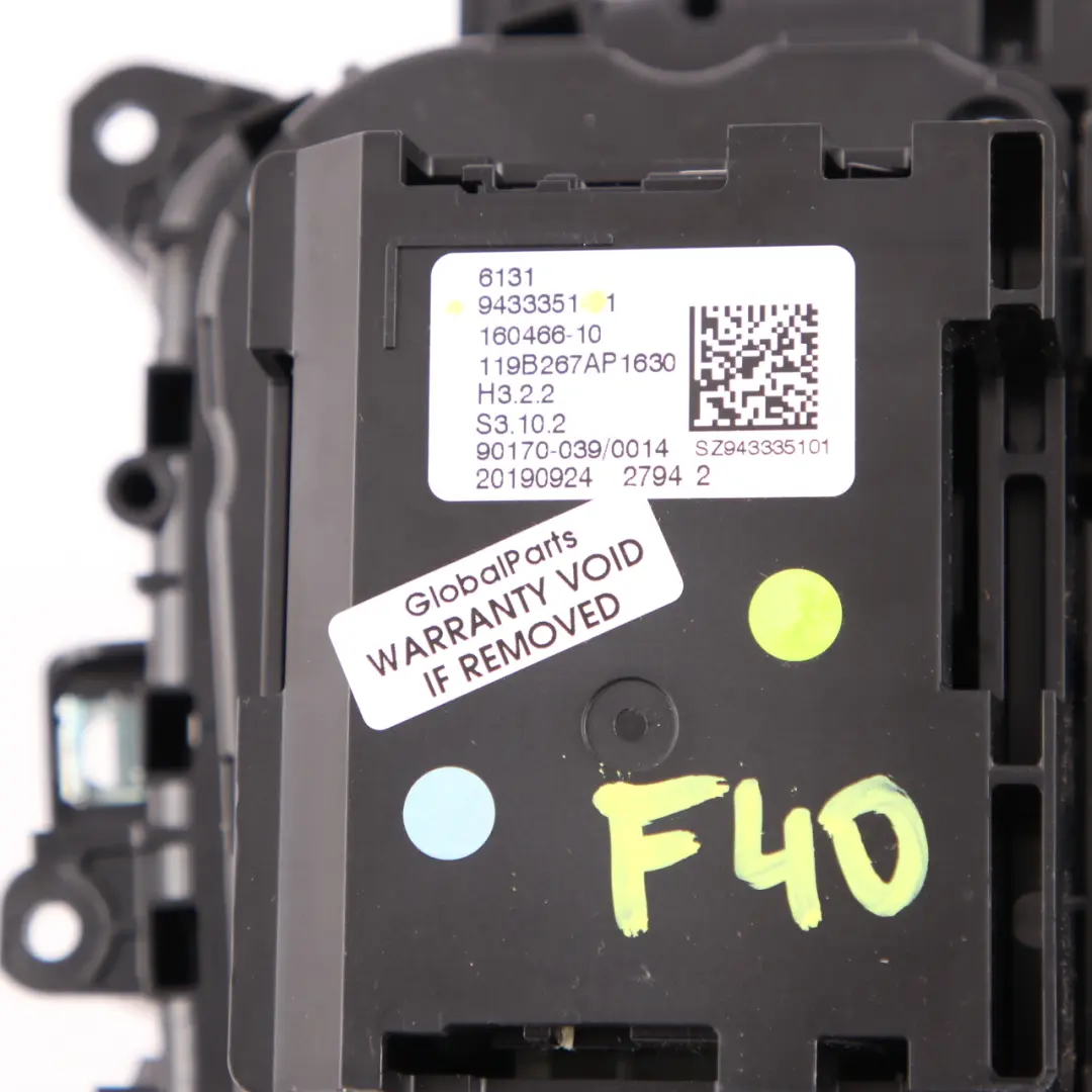 Control Panel BMW F40 G20 G29 Centre Console Switch Selector Unit Module to with Part number 9433351 Control Panel BMW F40 G20 G29 Centre Console Switch Selector Unit Module - SKU rhd-9433351 - Part number 9433351