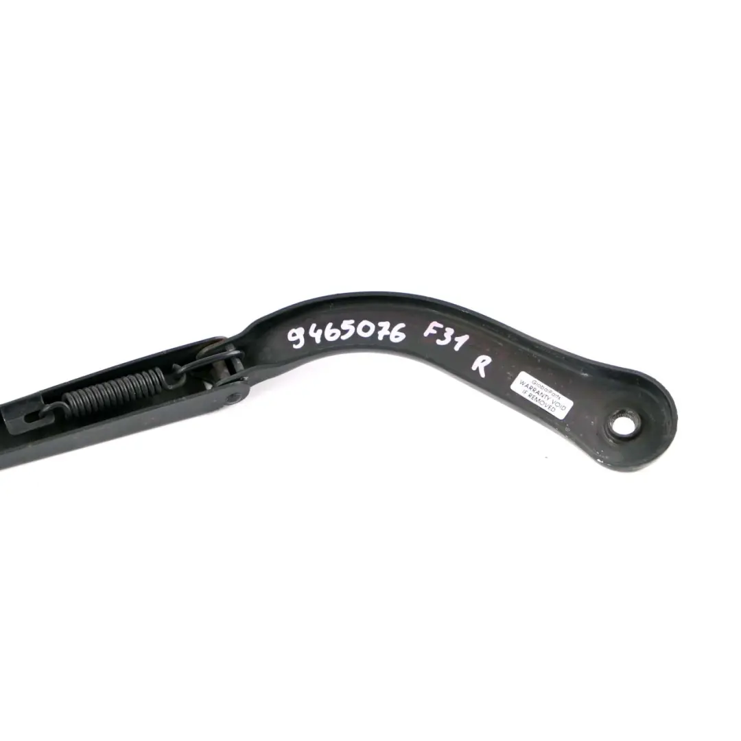 BMW 3 Series F30 F31 F80 M3 Front Wiper Arm Driver's Side Black - SKU rhd-9465076 - Part number 9465076