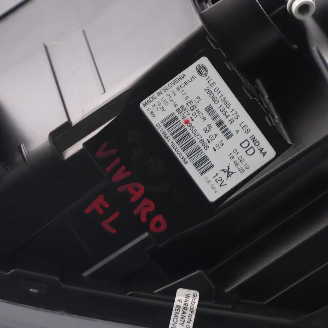 Headlight Headlamp Front Left N/S Lamp Light to Vauxhall Vivaro B with Part number 95527868 Vauxhall Vivaro B Headlight Headlamp Front Left N/S Lamp Light - SKU rhd-95527868 - Part number 95527868