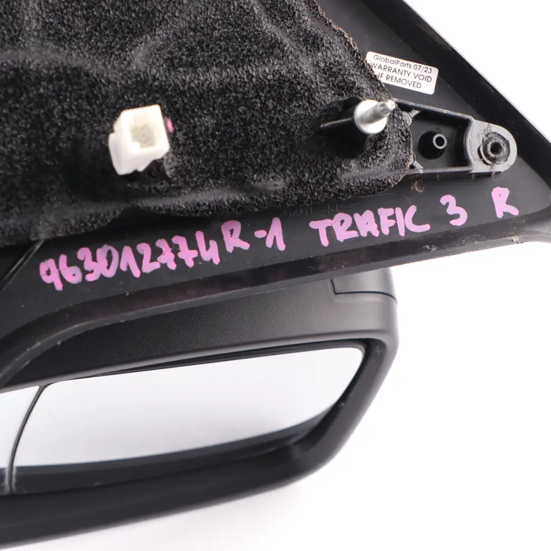 Wing Mirror Vauxhall Vivaro B Renault Trafic 3 Right O/S Primed to with Part number 963012774R Wing Mirror Vauxhall Vivaro B Renault Trafic 3 Right O/S Primed - SKU rhd-963012774R-1 - Part number 963012774R