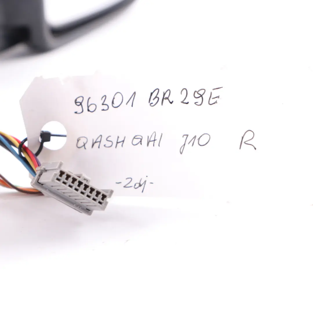 Quashqai J10 Wing Mirror Door Right O/S Outside Black Camera to Nissan with Part number 96301BR29E Nissan Quashqai J10 Wing Mirror Door Right O/S Outside Black Camera - SKU rhd-96301BR29E - Part number 96301BR29E