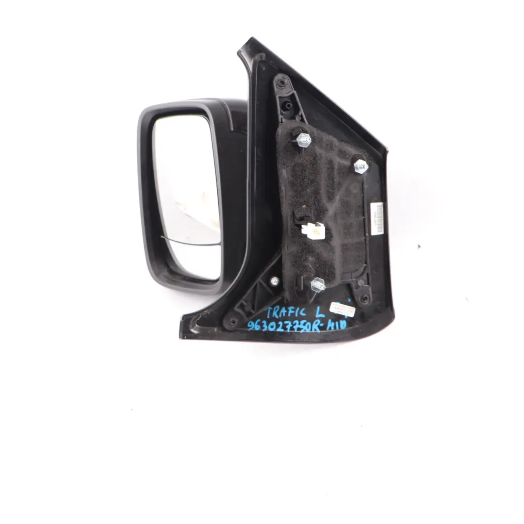 Wing Mirror Renault Trafic 3 Vivaro B Left N/S Midnight Black to with Part number 963027750R Wing Mirror Renault Trafic 3 Vivaro B Left N/S Midnight Black - SKU rhd-963027750R-MID - Part number 963027750R