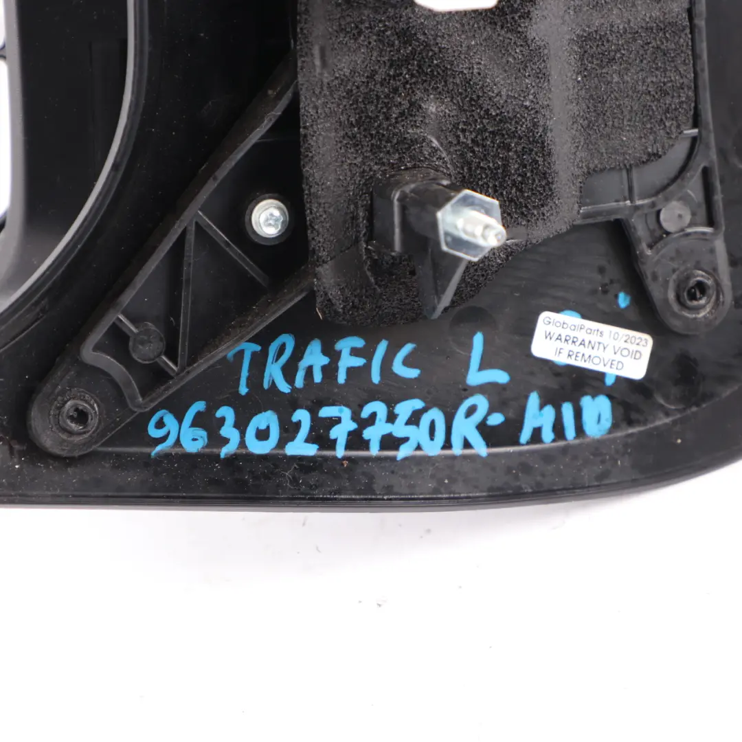 Wing Mirror Renault Trafic 3 Vivaro B Left N/S Midnight Black to with Part number 963027750R Wing Mirror Renault Trafic 3 Vivaro B Left N/S Midnight Black - SKU rhd-963027750R-MID - Part number 963027750R