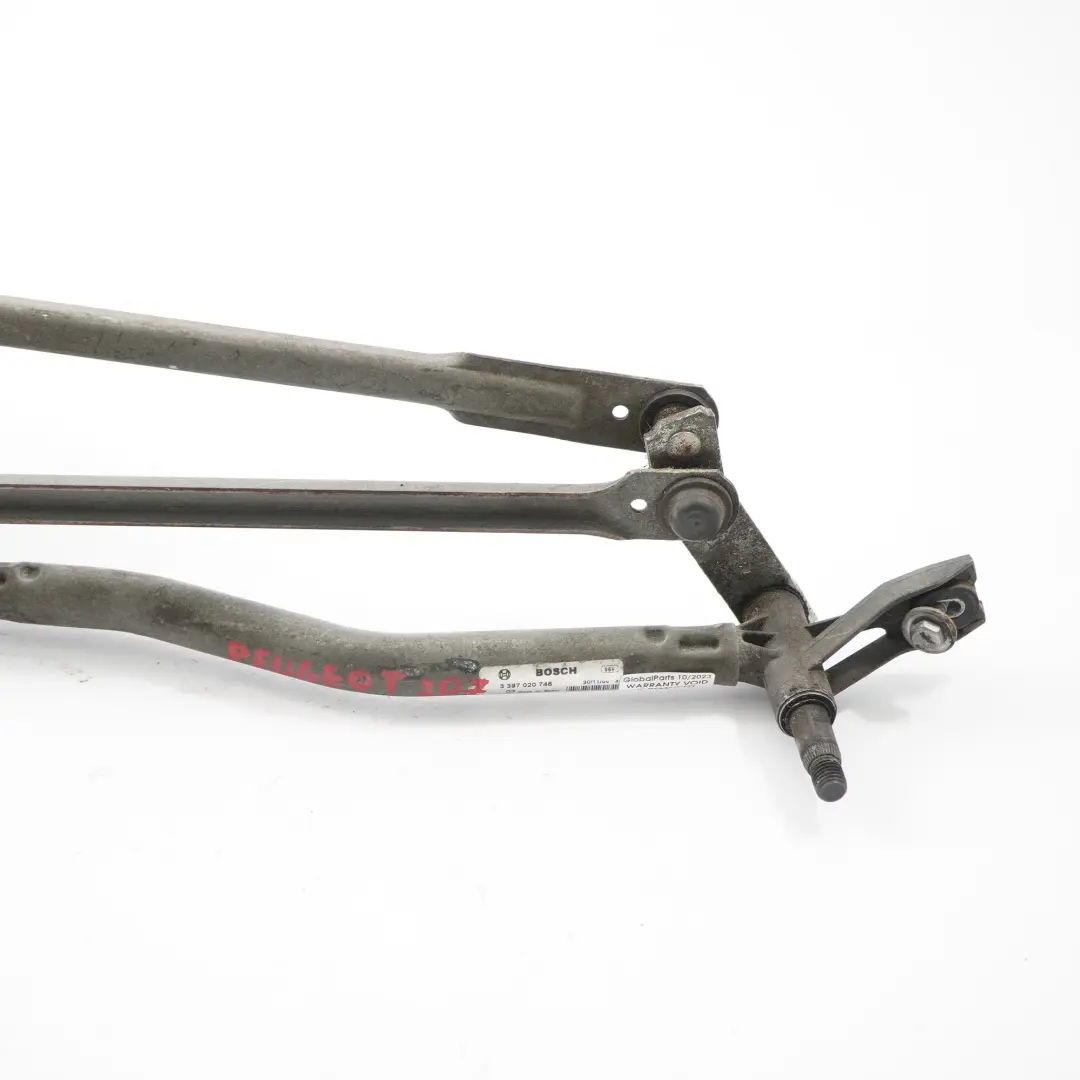 Windscreen Windshield Front Wiper Linkage Motor System to Peugeot 207 with Part number 9650380880 Peugeot 207 Windscreen Windshield Front Wiper Linkage Motor System - SKU rhd-9650380880 - Part number 9650380880