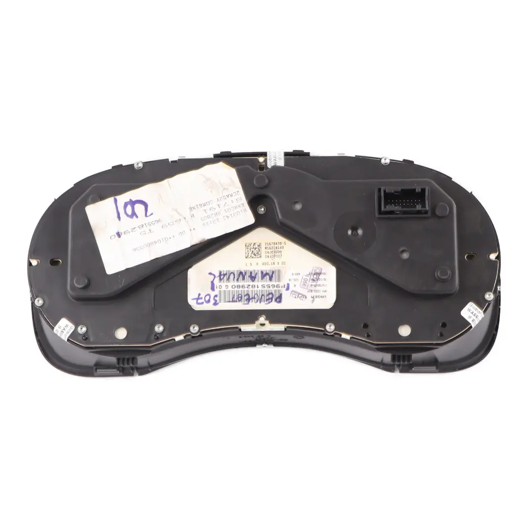 Peugeot 307 Diesel Instrument Cluster Speedo Clocks Meter Manual - SKU rhd-9655182980 - Part number 9655182980