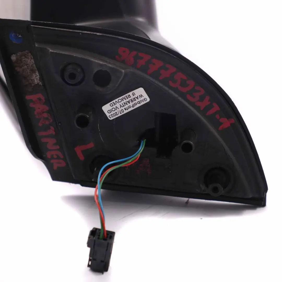 Wing Mirror Citroen Berlingo Peugeot Partner Left N/S Primed to with Part number 96777523XT Wing Mirror Citroen Berlingo Peugeot Partner Left N/S Primed - SKU rhd-96777523XT-1 - Part number 96777523XT