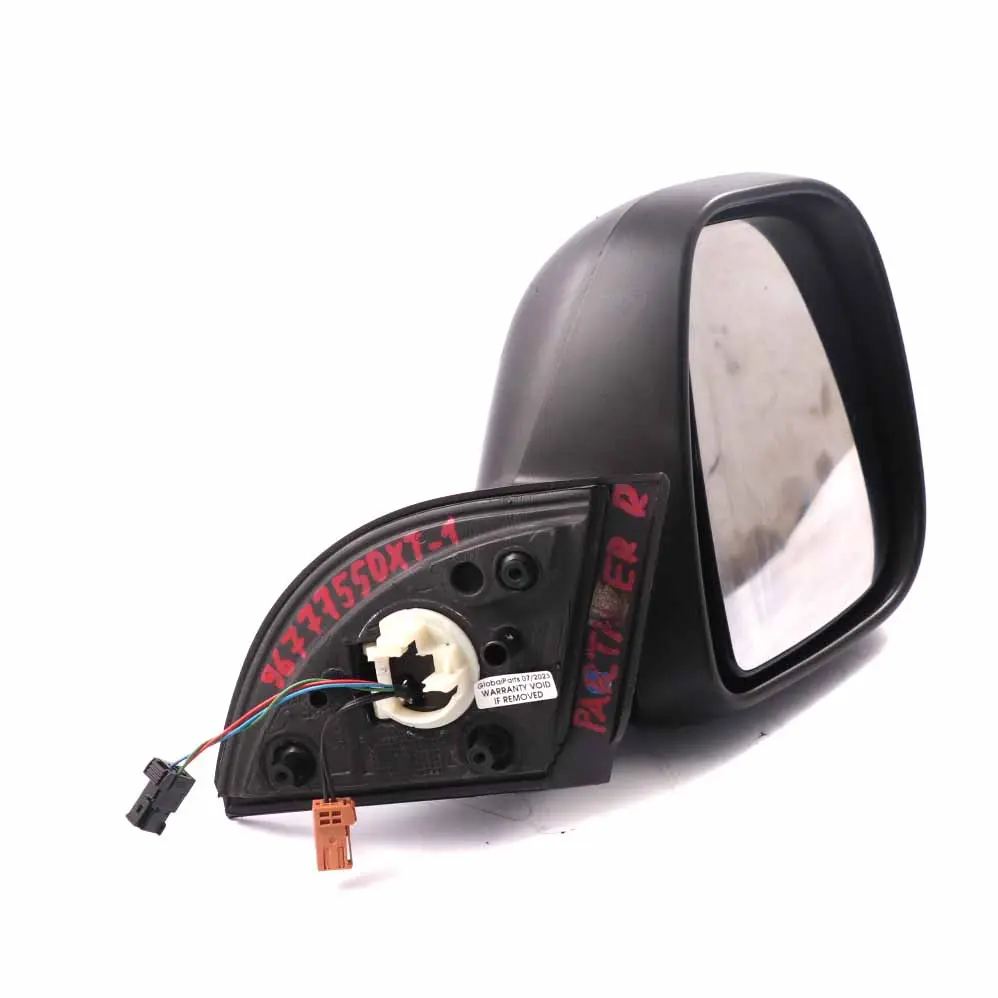 Wing Mirror Citroen Berlingo Peugeot Partner Right O/S Primed to with Part number 96777550XT Wing Mirror Citroen Berlingo Peugeot Partner Right O/S Primed - SKU rhd-96777550XT-1 - Part number 96777550XT