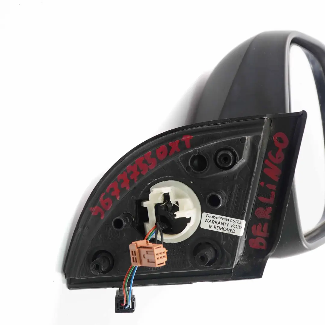  Wing Mirror Citroen Berlingo Peugeot Partner Right O/S Primed - SKU rhd-96777550XT - Part number 96777550XT