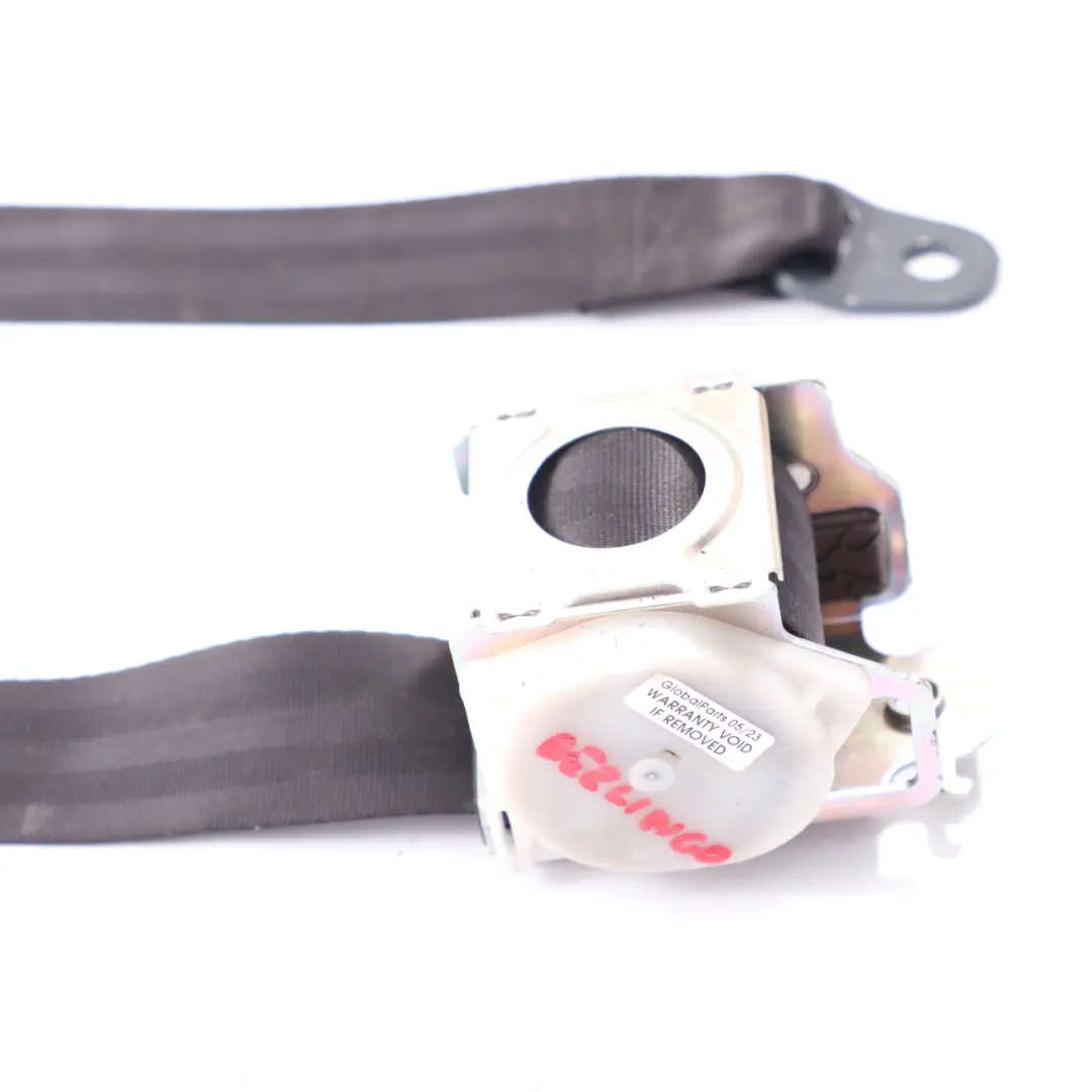 Belt Citroen Berlingo Peugeot Partner Front Middle Safety Belt to Seat with Part number 96815082XX Seat Belt Citroen Berlingo Peugeot Partner Front Middle Safety Belt - SKU rhd-96815082XX - Part number 96815082XX