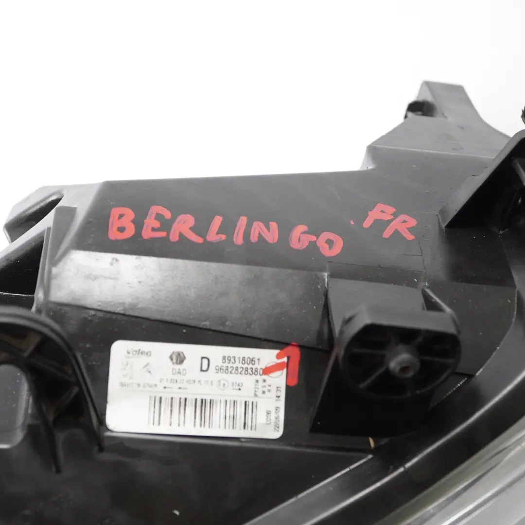 Citroen Berlingo Headlamp Headlight Lamp Light Front Right O/S to with Part number 9682828380 Citroen Berlingo Headlamp Headlight Lamp Light Front Right O/S - SKU rhd-9682828380-1 - Part number 9682828380