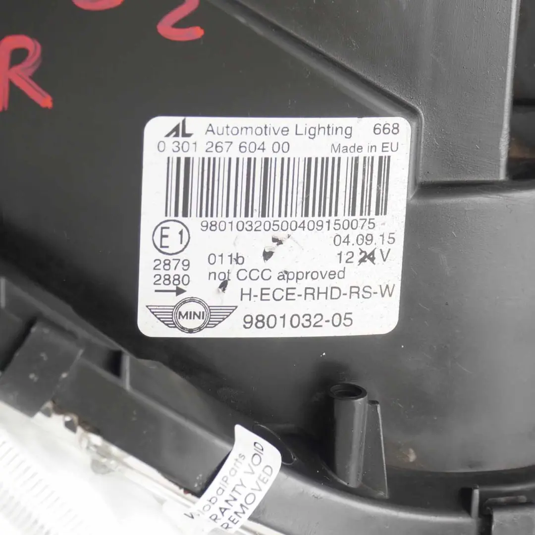 Headlight Turn Indicator White Front Right O/S to MINI Cooper R60 R61 with Part number 9801032 MINI Cooper R60 R61 Headlight Turn Indicator White Front Right O/S - SKU rhd-9801032-2 - Part number 9801032
