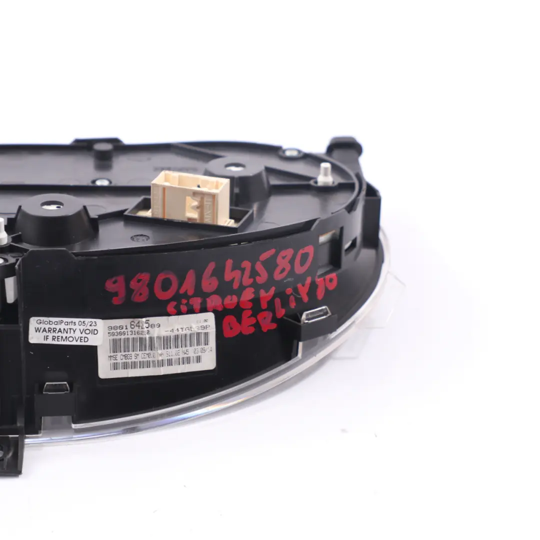 Citroen Berlingo Instrument Cluster Diesel Speedo Clocks Meter Manual to with Part number 9801642580 Citroen Berlingo Instrument Cluster Diesel Speedo Clocks Meter Manual - SKU rhd-9801642580 - Part number 9801642580
