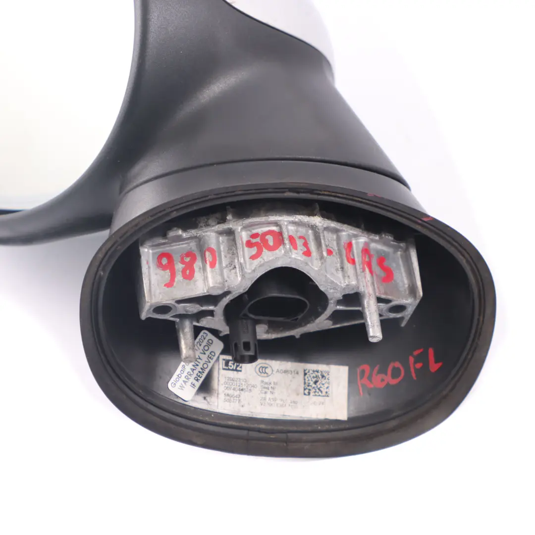  Wing Mirror Mini R60 R61 Power Fold Heated Door Left N/S Crystal Silver - B12 - SKU rhd-9805013-CRS - Part number 9805013