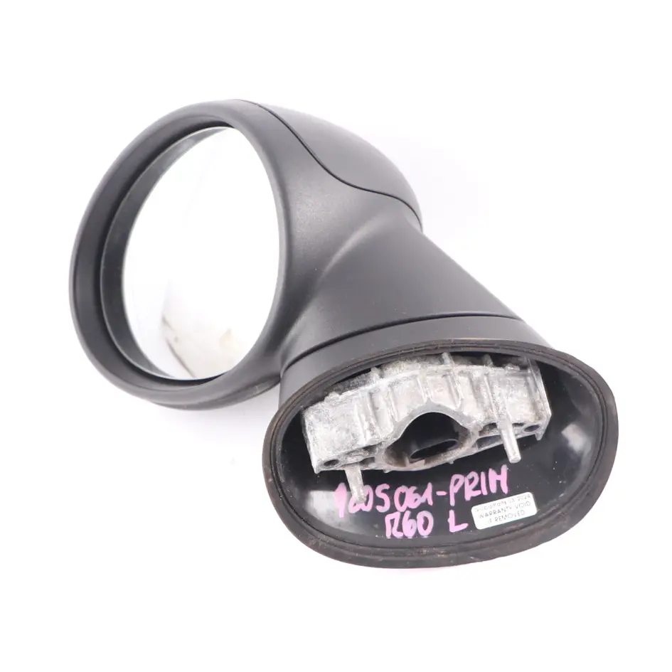 Heated Left Door Wing Mirror 5 Pins N/S Black Outside Primed to BMW R60 R61 with Part number 9805061 BMW R60 R61 Heated Left Door Wing Mirror 5 Pins N/S Black Outside Primed - SKU rhd-9805061-PRIM - Part number 9805061